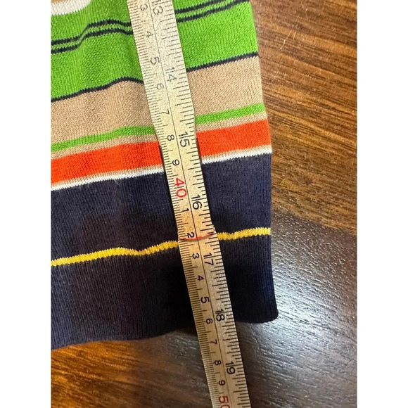 Talbots Women 2X Colorful Striped Pullover Sweater Top Fun Artsy Art to Wear - Picture 10 of 13